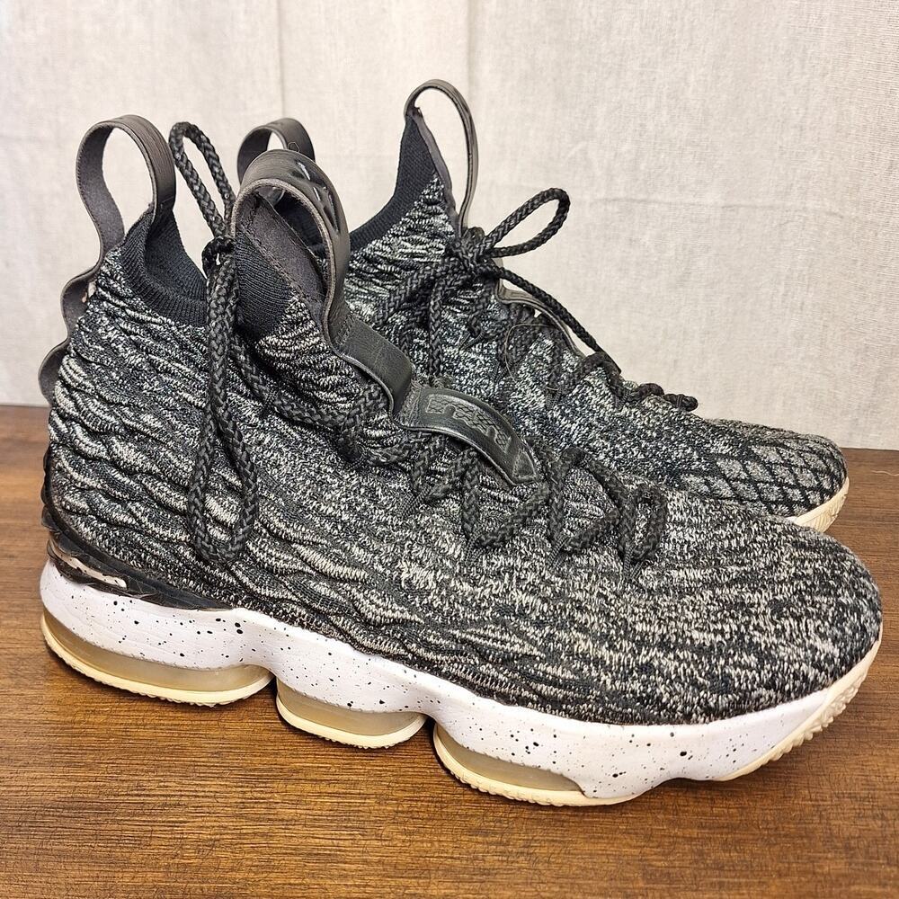 Nike LeBron 15 Basket ball shoes Sneakers Flyknit 8.5(Y7) Hightop Ashes Colorway